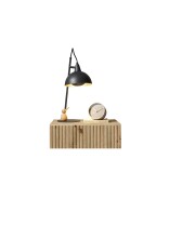 Nachtkommode >TABONI< hängend, 1 Schublade, Artisan Eiche Dekor - 42x14x30cm (BxHxT)