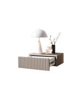 Nachtkommode >TABONI< hängend, 1 Schublade, in Kaschmir - 42x14x30cm (BxHxT)