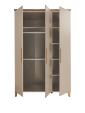 Drehtürenschrank >HILDA< in Kaschmir / Mauvella Oak Dekor - 135x210x56,8 (BxHxT)