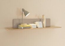 Wandboard >HILDA< in Kaschmir / Mauvella Oak Dekor - 120x20x19cm (BxHxT)