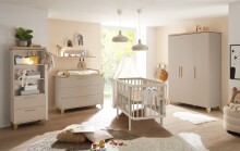 Wandboard >HILDA< in Kaschmir / Mauvella Oak Dekor - 120x20x19cm (BxHxT)