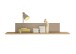 Wandboard >HILDA< in Kaschmir / Mauvella Oak Dekor - 120x20x19cm (BxHxT)