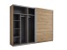 Schwebetürenschrank >Mesio< in Mauvella Oak Dekor / Weiß - 270x210x60cm (BxHxT)