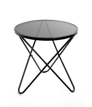 Beistelltisch >25591< in schwarz, Metall,...