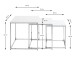 Satztisch >33383< (3-teilig) in chrom, weiß, Metall, MDF - 29x36x29cm (BxHxT)