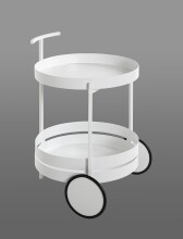 Servierwagen >37382< in weiß, Metall - 62x42cm (HxD)