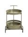 Servierwagen >37982< in grün ( Schilfgrün), Metall - 62x42cm (HxD)
