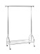 Garderobenstange >43090< Rollgarderobe, in chrom, Metall - 120x165x50cm (BxHxT)