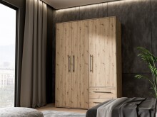 Drehtürenschrank >MOKKARIS< in Artisan Eiche...