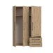 Drehtürenschrank >MOKKARIS< in Artisan Eiche Dekor - 144,4x200,1x58,8cm (BxHxT)