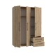 Drehtürenschrank >MOKKARIS< in Artisan Eiche Dekor - 144,4x200,1x58,8cm (BxHxT)