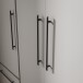 Drehtürenschrank >MOKKARIS< in Betonoptik / Weiß - 144,4x200,1x58,8cm (BxHxT)