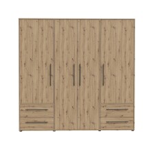 Drehtürenschrank >MOKKARIS< in Artisan Eiche...