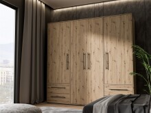 Drehtürenschrank >MOKKARIS< in Artisan Eiche...