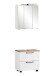 Badezimmer-Set >Lyon< (2-tlg.) in weiß - 60x195x35cm (BxHxT)