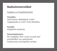 Badezimmer-Set >Lyon< (2-tlg.) in matt-grau, Graphitgrau - 60x195x35cm (BxHxT)