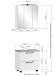 Badezimmer-Set >Lyon< (2-tlg.) in matt-grau, Graphitgrau - 60x195x35cm (BxHxT)