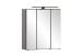 Badezimmer-Set >Lyon< (2-tlg.) in matt-grau, Graphitgrau - 60x195x35cm (BxHxT)