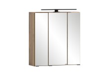 Badezimmer-Set >Lyon< (2-tlg.) in Kaschmir, Wotaneiche-Dekor - 60x195x35 (BxHxT)