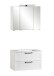 Badezimmer-Set >Lyon< (2-tlg.) in weiß - 80x195x47cm (BxHxT)