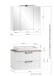 Badezimmer-Set >Lyon< (2-tlg.) in weiß - 80x195x47cm (BxHxT)