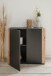 Kommode >Cento< in anthrazit / Dekor Artisan Oak - 89x34,5x85cm (BxHxT)