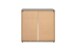 Kommode >Cento< in anthrazit / Dekor Artisan Oak - 89x34,5x85cm (BxHxT)