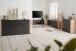Lowboard >Cento< in anthrazit / Dekor Artisan Oak - 198x61x34,5cm (BxHxT)