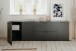 Lowboard >Cento< in anthrazit / Dekor Artisan Oak - 198x61x34,5cm (BxHxT)