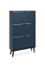 Schuhkipper >Vigo< in Pastel Blau, Holzwerkstoff - 70x125x24cm (BxHxT)