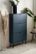 Schuhkipper >Vigo< in Pastel Blau, Holzwerkstoff - 70x125x24cm (BxHxT)