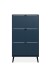 Schuhkipper >Vigo< in Pastel Blau, Holzwerkstoff - 70x125x24cm (BxHxT)
