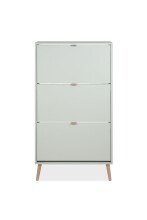 Schuhkipper >Vigo< in Pastel Grün - 70x125x24cm (BxHxT)