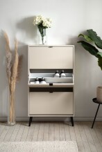 Schuhkipper >Vigo< in samt - 70x125x24cm (BxHxT)