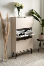 Schuhkipper >Vigo< in samt - 70x125x24cm (BxHxT)