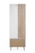 Kompaktgarderobe >Göteborg< in weiß / Dekor Sonoma Eiche - 68x195x32cm (BxHxT)