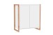 Kommode >Denver< in weiß / Dekor Artisan Oak - 80x88x40cm (BxHxT)