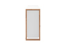 Sideboard >Denver< in weiß / Dekor Artisan Oak - 120x88x40cm (BxHxT)