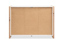 Sideboard >Denver< in weiß / Dekor Artisan Oak - 120x88x40cm (BxHxT)