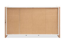 Sideboard >Denver< in weiß / Dekor Artisan Oak - 160x88x40cm (BxHxT)
