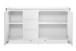 Sideboard >Denver< in weiß / Dekor Artisan Oak - 160x88x40cm (BxHxT)