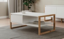 Couchtisch >Denver< in weiß / Dekor Artisan...