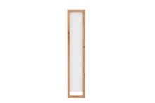 Schuhkipper >Denver< in weiß / Dekor Artisan Oak - 70x125x25cm (BxHxT)