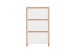 Schuhkipper >Denver< in weiß / Dekor Artisan Oak - 70x125x25cm (BxHxT)