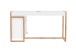 Eckschreibtisch >Denver< in weiß / Dekor Artisan Oak - 139x75x139cm (BxHxT)