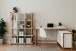 Eckschreibtisch >Denver< in weiß / Dekor Artisan Oak - 139x75x139cm (BxHxT)