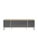 Lowboard >Kandoo< in Anthrazit / Evoke Oak Dekor - 180x59x38 (BxHxT)