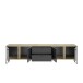 Lowboard >Kandoo< in Anthrazit / Evoke Oak Dekor - 225x59x38 (BxHxT)