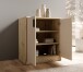Kommode >Nelly< in Artisan Eiche Dekor / Cashmere - 74x86x50cm (BxHxT)