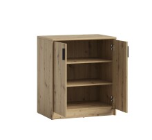 Kommode >Nelly< in Artisan Eiche Dekor - 74x86x50cm (BxHxT)